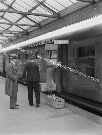 LOADING DINING CAR MINERAL WATERS